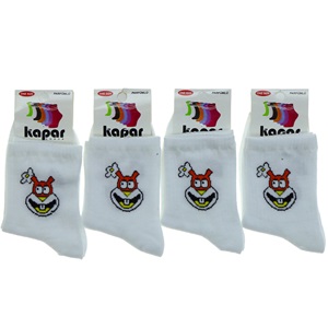 Kapar 0021 Bayan Likralı Desenli Kolej Çorap