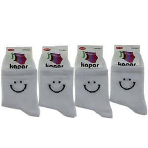 Kapar 0021 Bayan Likralı Desenli Kolej Çorap