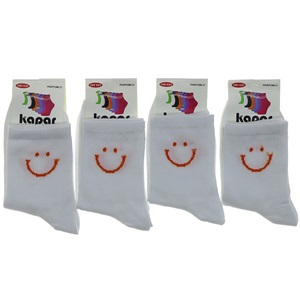 Kapar 0021 Bayan Likralı Desenli Kolej Çorap