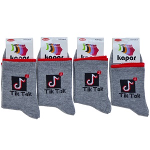 Kapar 0021 Bayan Likralı Desenli Kolej Çorap