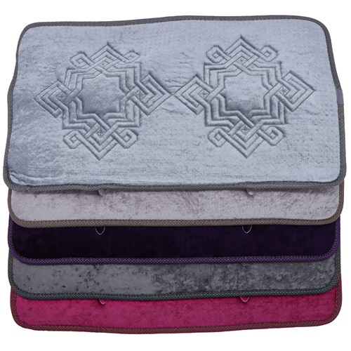 Mercan Nakışlı Paspas 50x80 CM (12 Li) - Karışık Renk