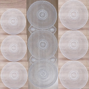 Mercan Estelika Tül Nakışlı Supla Örtü Takım 7 Parça