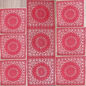 Mercan Estelika Tül Nakışlı Supla Örtü Takım 7 Parça