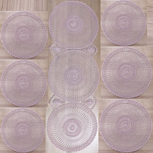 Mercan Estelika Tül Nakışlı Supla Örtü Takım 7 Parça