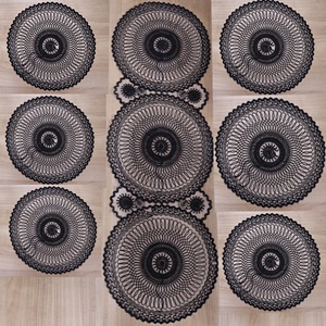 Mercan Estelika Tül Nakışlı Supla Örtü Takım 7 Parça