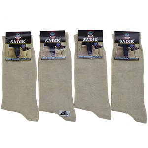Sadık 3725 Erkek Likralı Mevsimlik Soket Çorap - Antrasit
