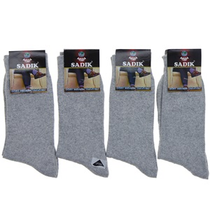 Sadık 3725 Erkek Likralı Mevsimlik Soket Çorap - Antrasit