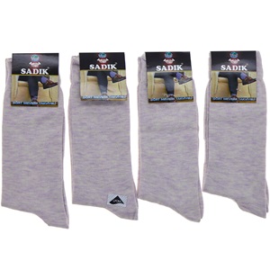 Sadık 3725 Erkek Likralı Mevsimlik Soket Çorap - Antrasit