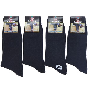 Sadık 3725 Erkek Likralı Mevsimlik Soket Çorap - Antrasit