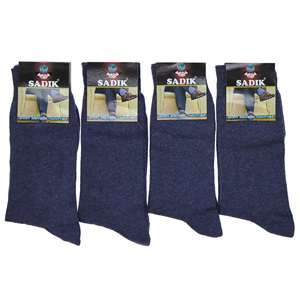 Sadık 3725 Erkek Likralı Mevsimlik Soket Çorap - Antrasit