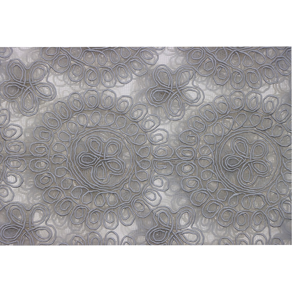 Mercan Estelika Tül Nakışlı Tekli Runner Örtü