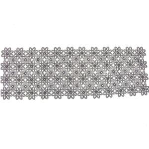 Mercan Estelika Tül Nakışlı Tekli Runner Örtü