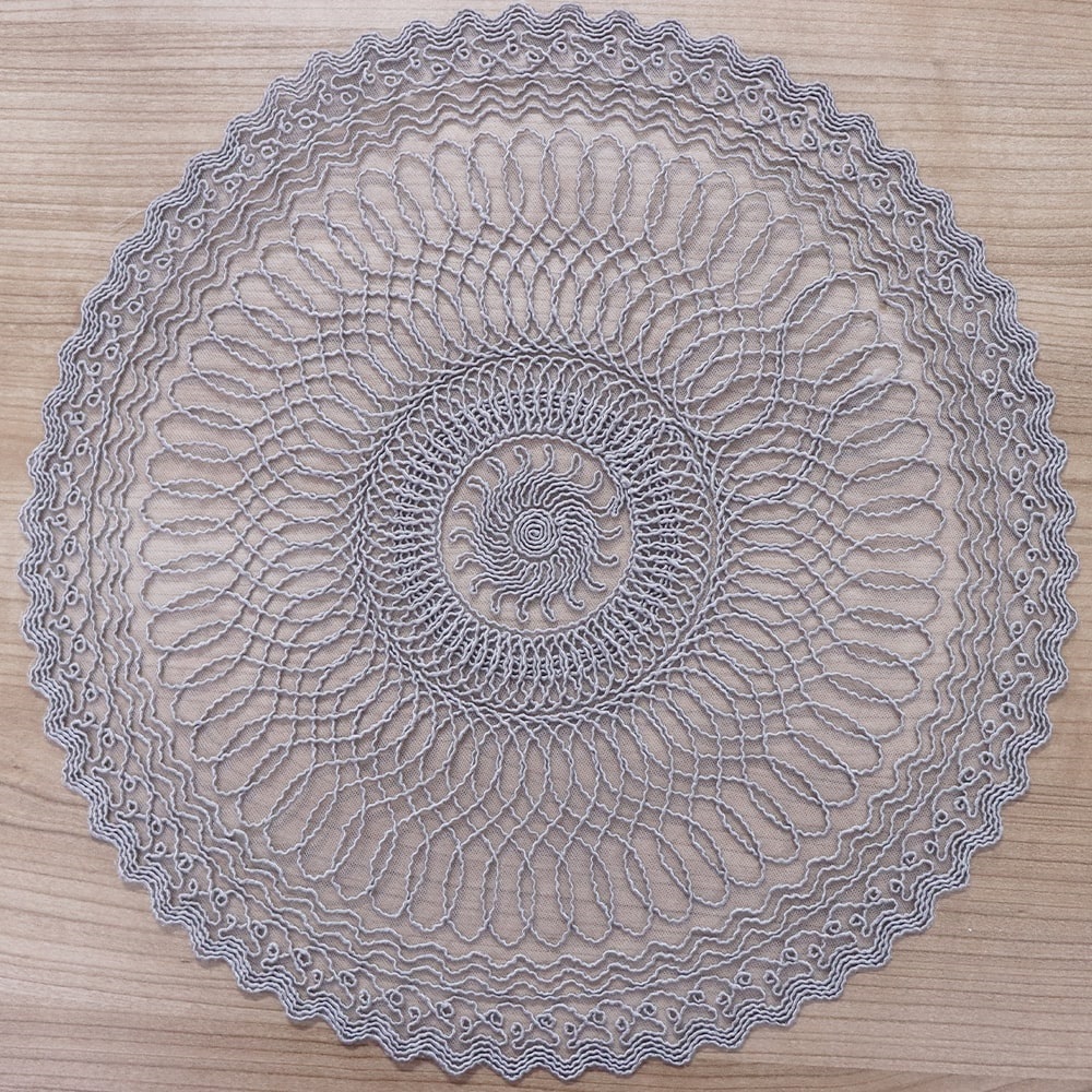 Mercan Estelika Tül Nakışlı 6 Lı Supla Örtü