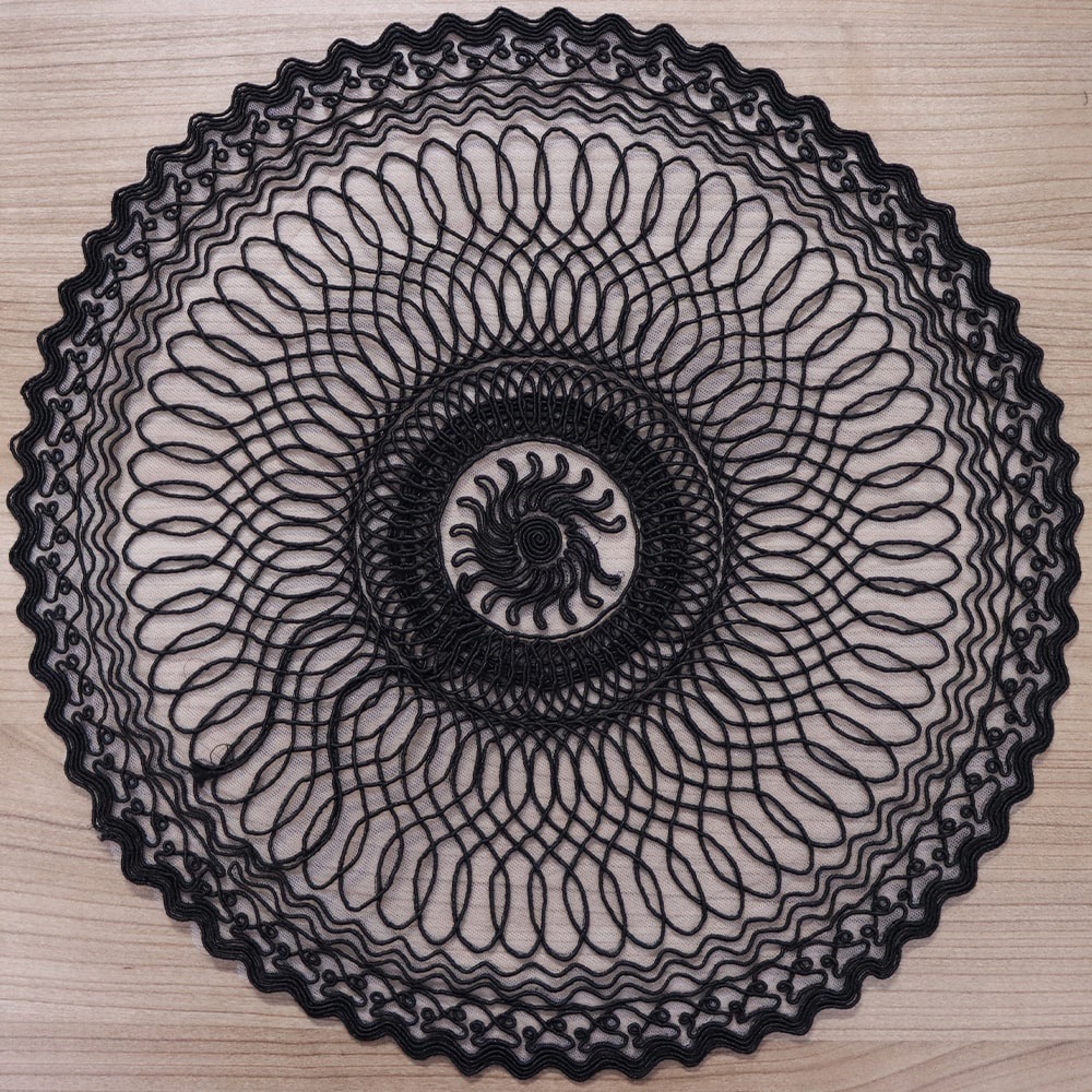 Mercan Estelika Tül Nakışlı 6 Lı Supla Örtü