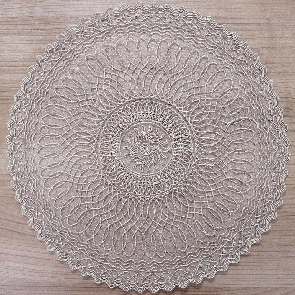 Mercan Estelika Tül Nakışlı 6 Lı Supla Örtü