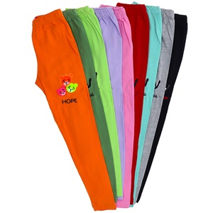 Boniboom 10012 Kız Çocuk Ayı Nakışlı Penye Tayt 3-10 Yaş