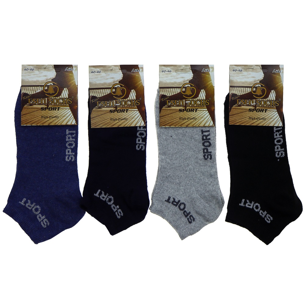 Esen Sport Erkek Ekonomik Likralı Patik Çorap