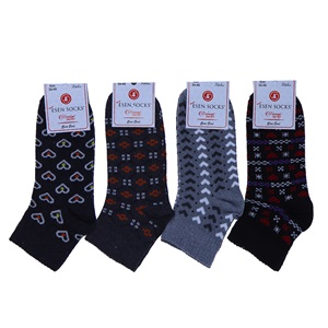 Esen Bayan Bilgisayarlı Desenli Likralı Patik Çorap