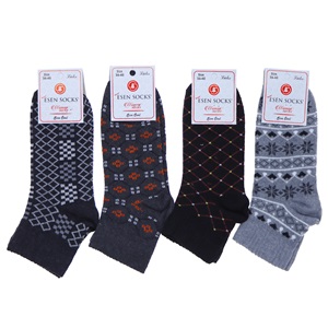 Esen Bayan Bilgisayarlı Desenli Likralı Patik Çorap