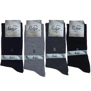 Nehir Erkek Mevsimlik Likralı Desenli Soket Çorap