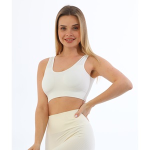 Form Angel 5704 Bayan Kalın Askılı 5 li Pedli Fitilli Crop Fit Büstiyer - Siyah - S-M