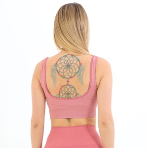 Form Angel 5704 Bayan Kalın Askılı 5 li Pedli Fitilli Crop Fit Büstiyer