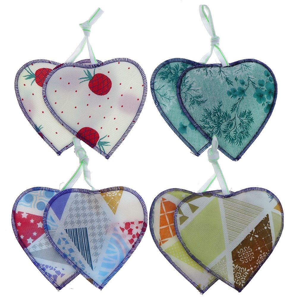 Yuvalin Desenli Kalpli Tutaç 2 Li