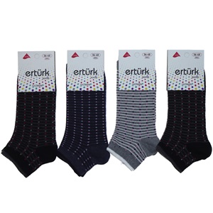 Ertürk 7008 Bayan Likralı Mevsimlik Patik Çorap- Karışık Renk