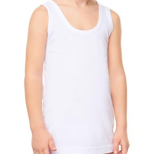 Kevser Yıldız Erkek Çocuk Penye Düz Kalın Askılı Atlet - Gri - 2