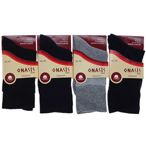 Nasis 102 Bayan Dikişsiz Koton Diyabetik Çorap