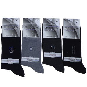 Öz Büşra Erkek Desenli Likralı Koton Soket Çorap