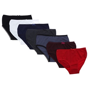 Mody A- Düz Bayan Likralı Labirent Desenli Bato Külot L