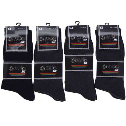 Birmen Socks 212 Erkek 3 Lü Komet Koton Likralı Soket Çorap 24 Lü - Karışık Renk