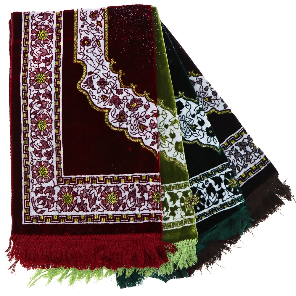 İslamoğlu Desenli Kadife 400 gr Lık Seccade