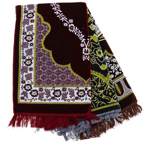 İslamoğlu Desenli Kadife 400 gr Lık Seccade