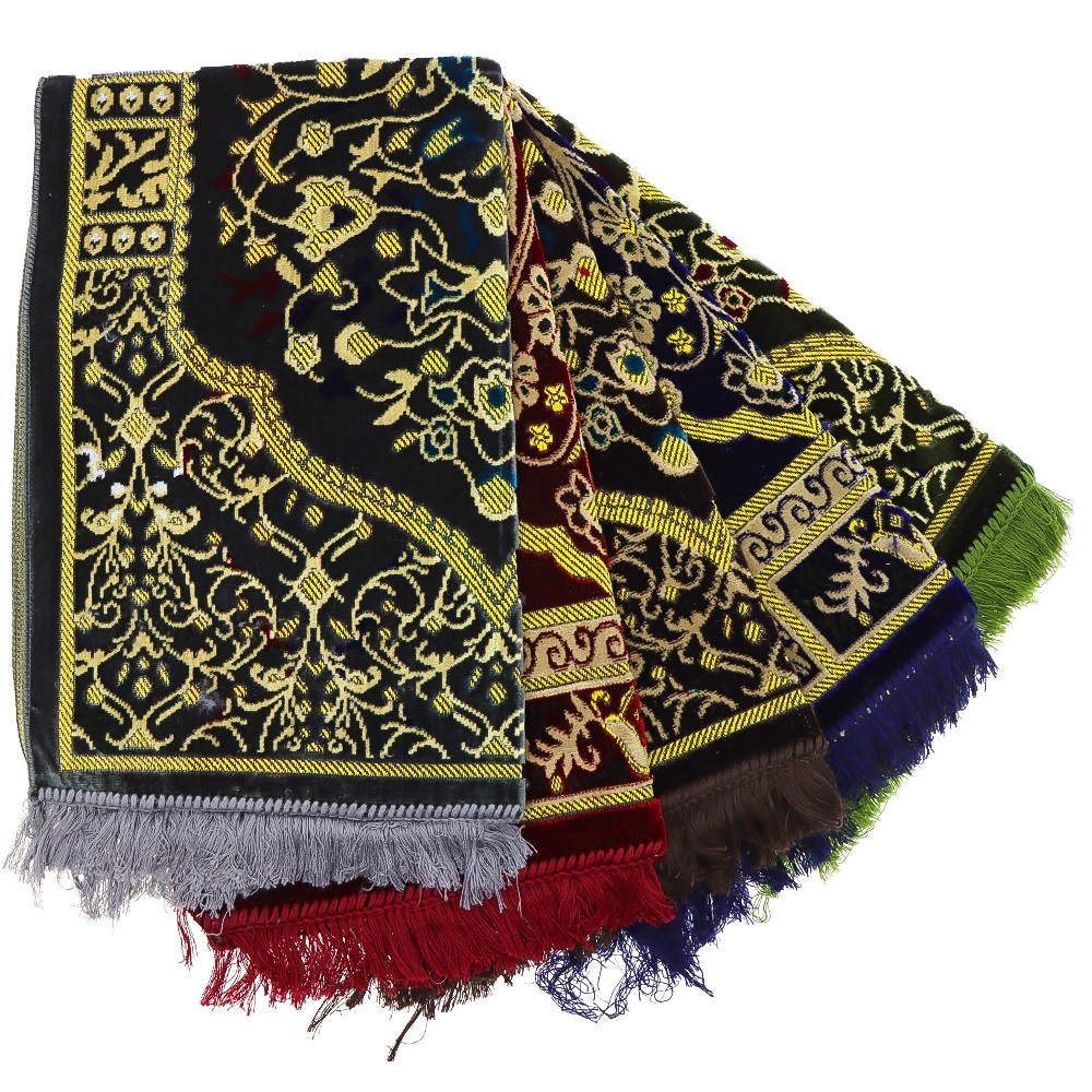 İslamoğlu Desenli Kadife 400 gr Lık Seccade