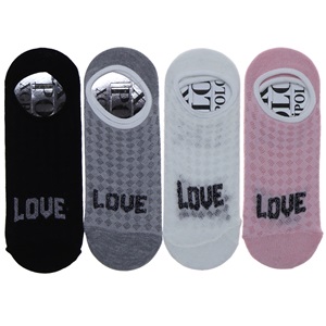 X Gri Polo B-5 Bayan Desenli Yıkamalı Parfümlü 3 Lü Babet Çorap - Karışık Renk