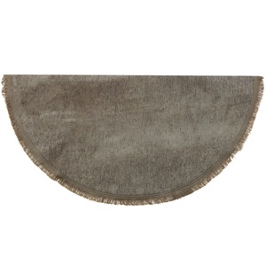 Kilimser Yuvalin Düz Model Püsküllü Halı Paspas 100X100 Cm - Sarı