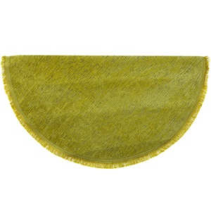 Kilimser Yuvalin Düz Model Püsküllü Halı Paspas 100X100 Cm - Sarı