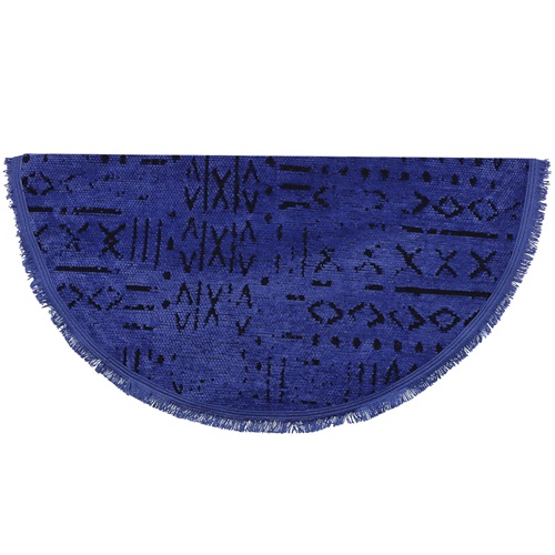 Kilimser Yuvalin Desenli Püsküllü Halı Paspas 100X100 Cm