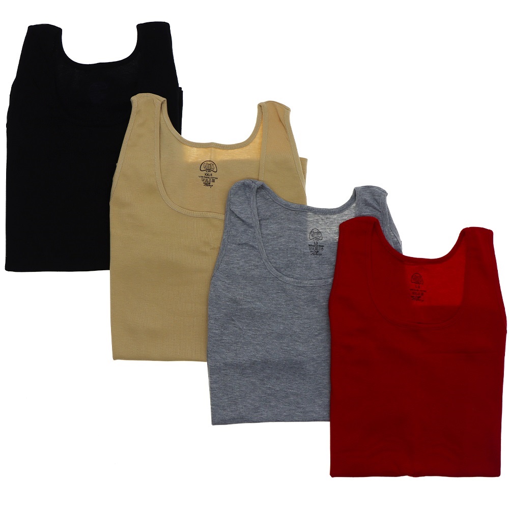 Gümüş 4024 Bayan Düz Penye Kalın Askılı Atlet S1-M2-L3 - Gri - 2