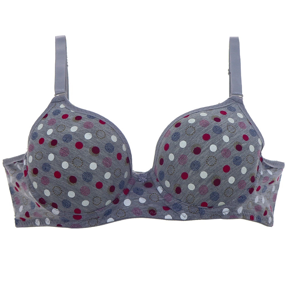 Billiza 980 Bayan Desenli Destekli Standart Sütyen 80-95 - Gri
