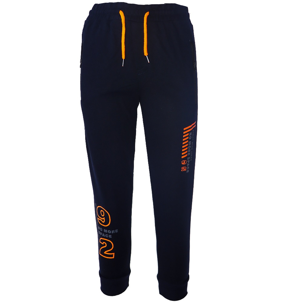 Uçar 572 2000-1 Erkek Çocuk 52 Baskılı Dejenere Düz Model Penye Eşofman Alt 13-16 Yaş - İndigo