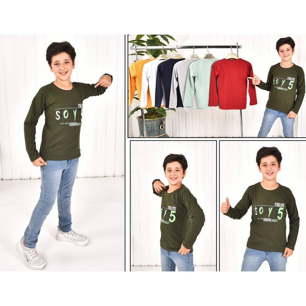 Kardeşler Lıfe Erkek Çocuk Penye Story 75 Baskılı Uzun Kol Badi 3-7 Yaş