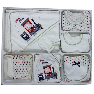 Hopipop 310 Vagonda Ayıcık Nakış 11 Parça Zıbın Seti 0-3 Ay