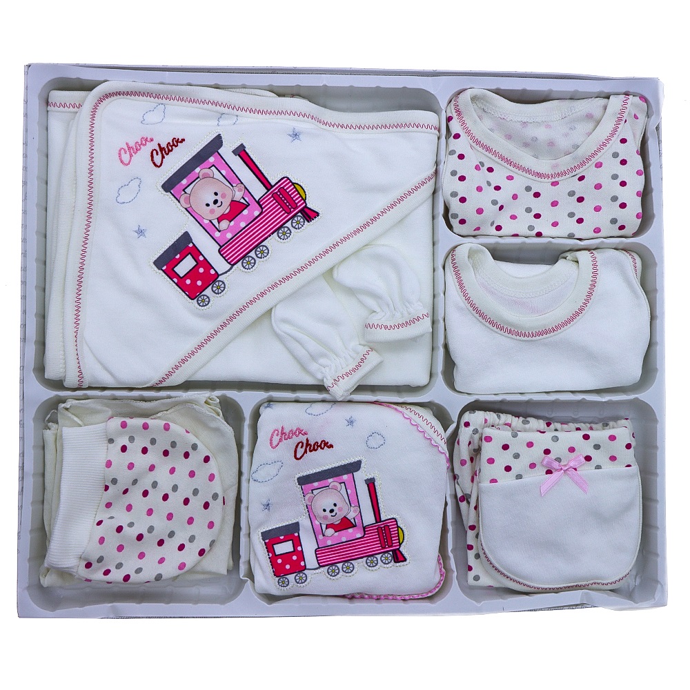 Hopipop 310 Vagonda Ayıcık Nakış 11 Parça Zıbın Seti 0-3 Ay