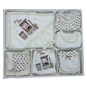 Hopipop 310 Vagonda Ayıcık Nakış 11 Parça Zıbın Seti 0-3 Ay