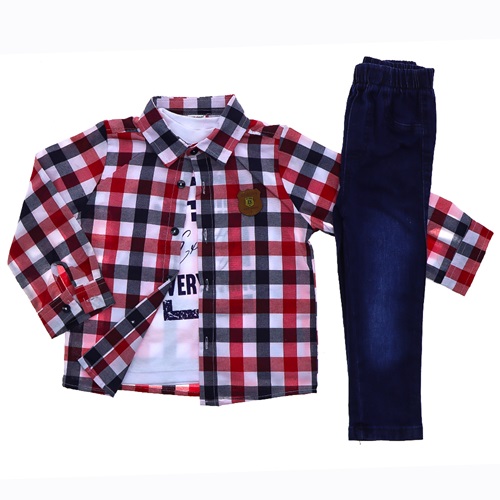 Beboys Erkek 1073 Erkek Ekose 3 Lü Takım 4-6 Yaş - Mavi - 4-5-6 YAŞ - 24549-Mavi-4-5-6 YAŞ