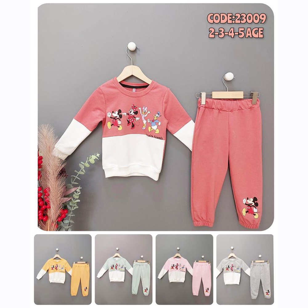 Zara Kıds 23009 Kız Çocuk Fun With Friends Baskılı Takım 2-5 Yaş