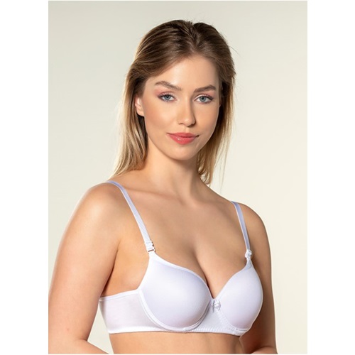 Billiza 2160 Bayan Desteksiz B Cup Şeffaf Sütyen 80-95 - Beyaz